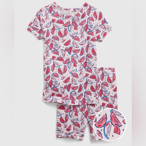 GAP Other - babyGap 100% Organic Cotton PJ Shorts Set - Watermelon Slices 5T